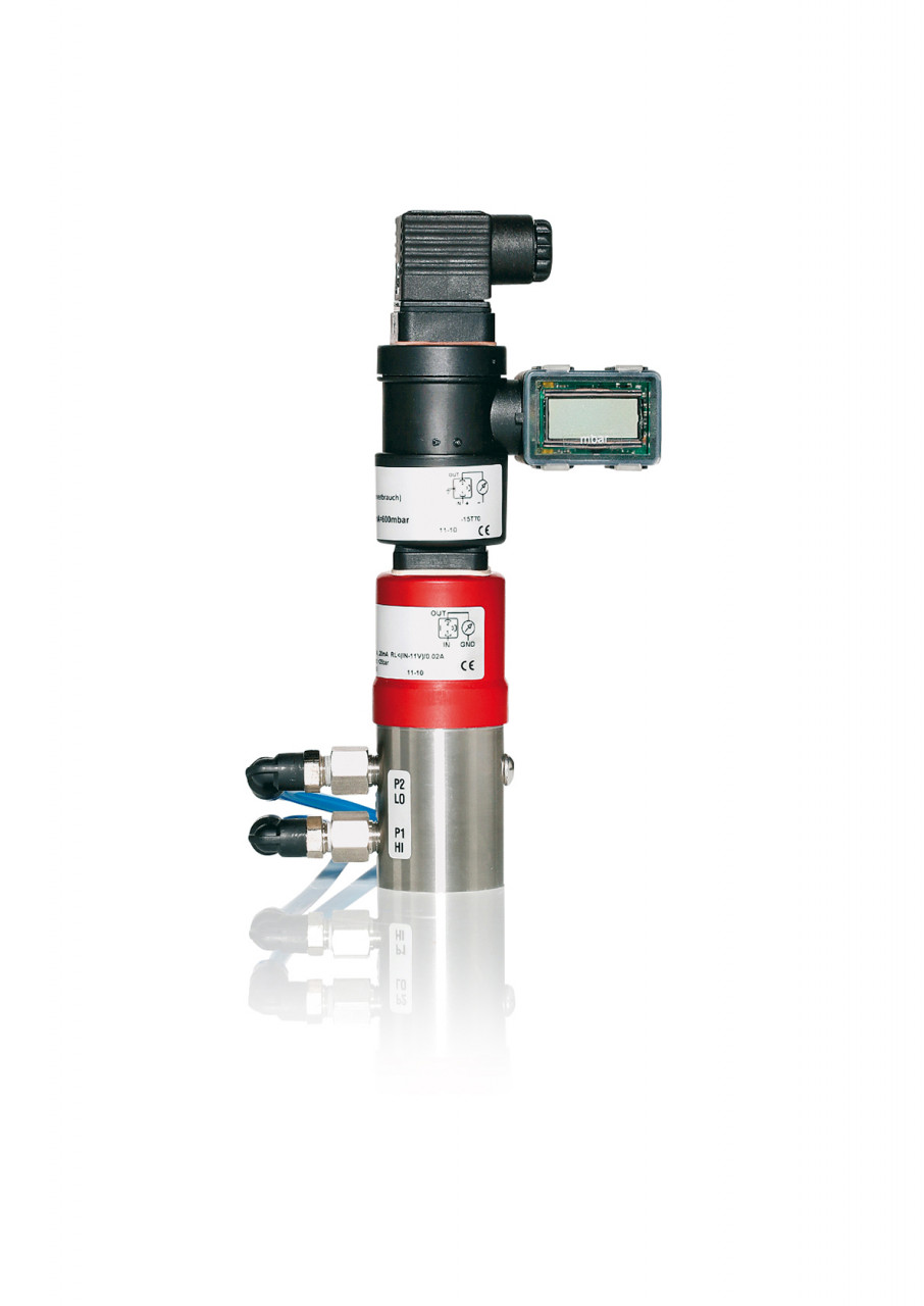 Potentialfreier elektr. Differenzdrucktransmitter DDPPN für Druckluftfilter F25 - F200